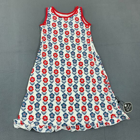 Sweet Bamboo Strappy Boho Dress 5 Years Floral Print Pockets - Picture 1 of 16